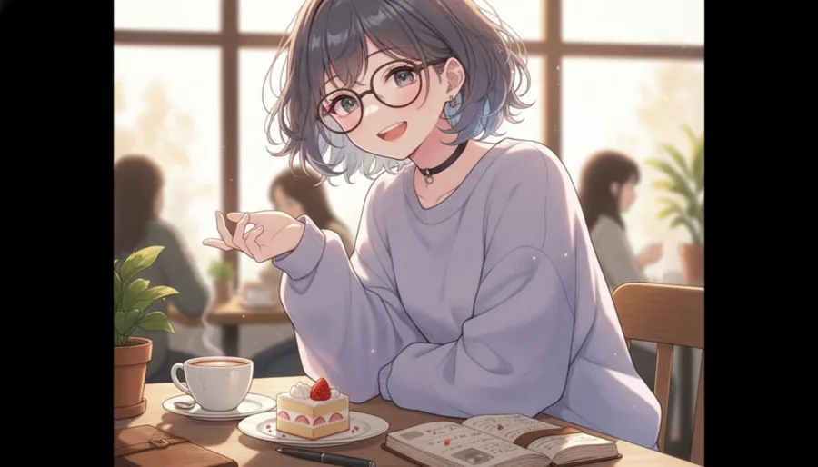 カフェでの会話から生まれた思い出の一枚絵